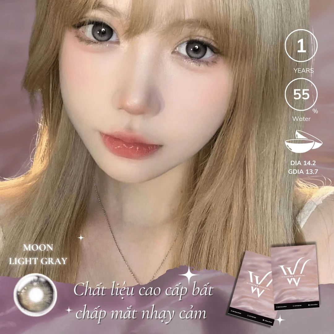 Lens Moon Light Gray màu xám — ảnh sản phẩm VIVILENS