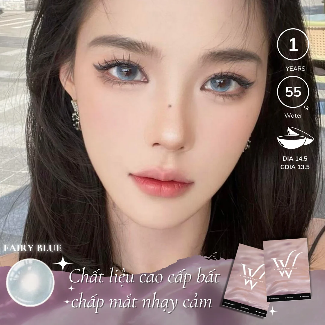 Lens Fairy Blue màu xanh dương — ảnh sản phẩm VIVILENS
