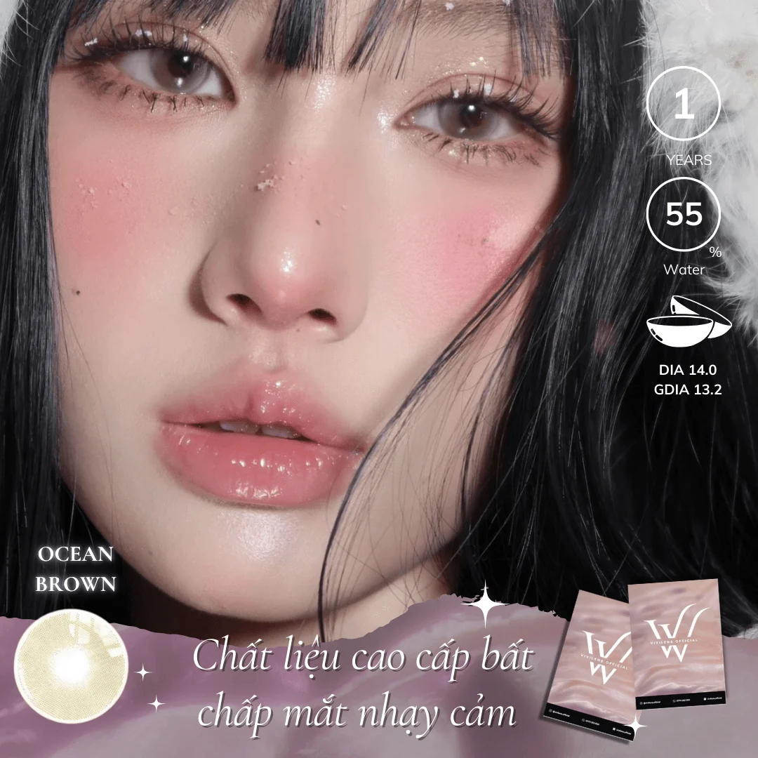 Lens Ocean Brown màu nâu — ảnh sản phẩm VIVILENS