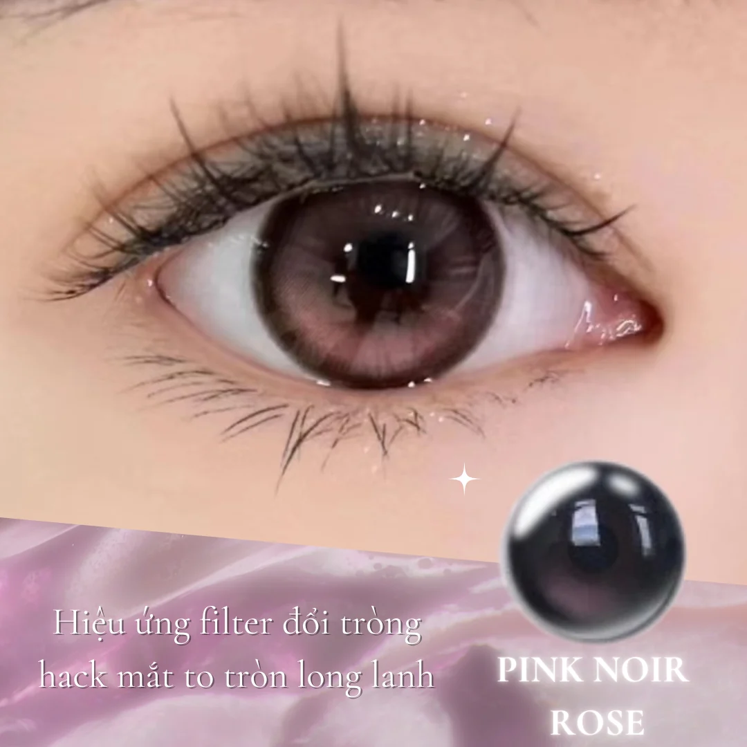 Lens Pink Noir Rose màu hồng — ảnh sản phẩm VIVILENS