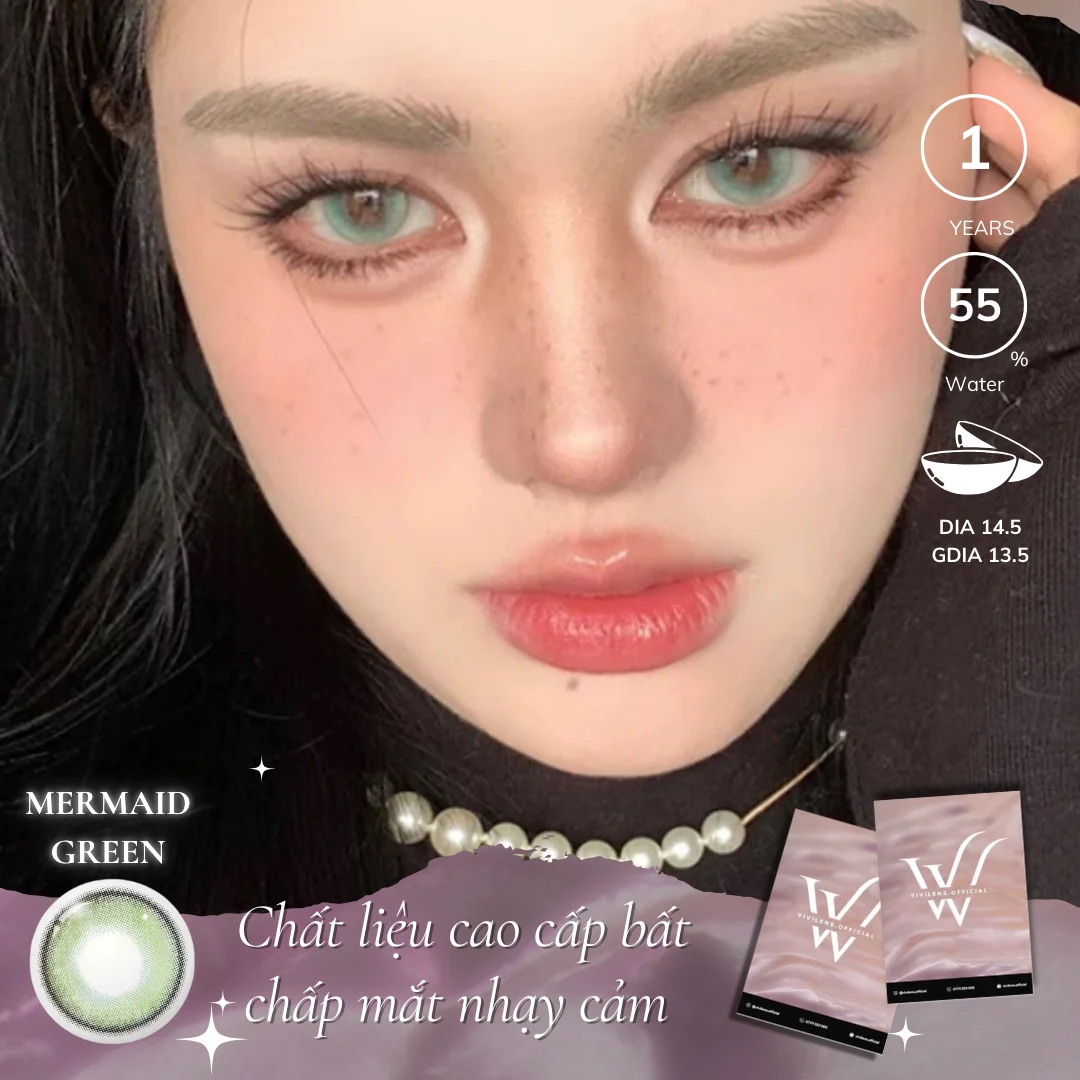 Lens Mermaid Green màu xanh lá — ảnh sản phẩm VIVILENS