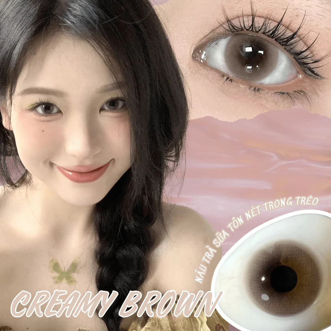 Lens Creamy Brown màu nâu — ảnh sản phẩm VIVILENS