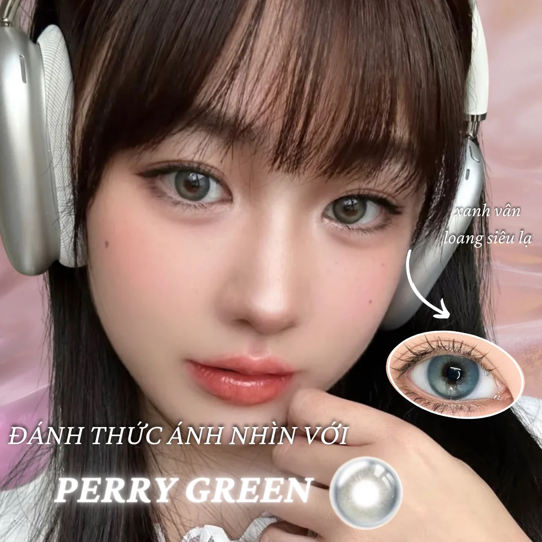 Lens Perry Green màu xanh lá — ảnh sản phẩm VIVILENS