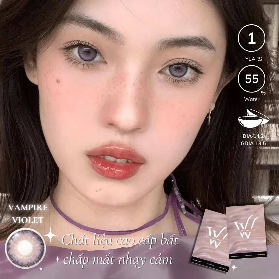 Lens Vampire Violet màu tím — ảnh sản phẩm VIVILENS