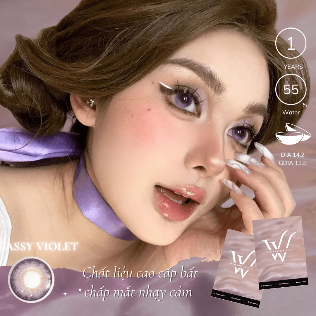 Lens Gassy Violet màu tím — ảnh sản phẩm VIVILENS