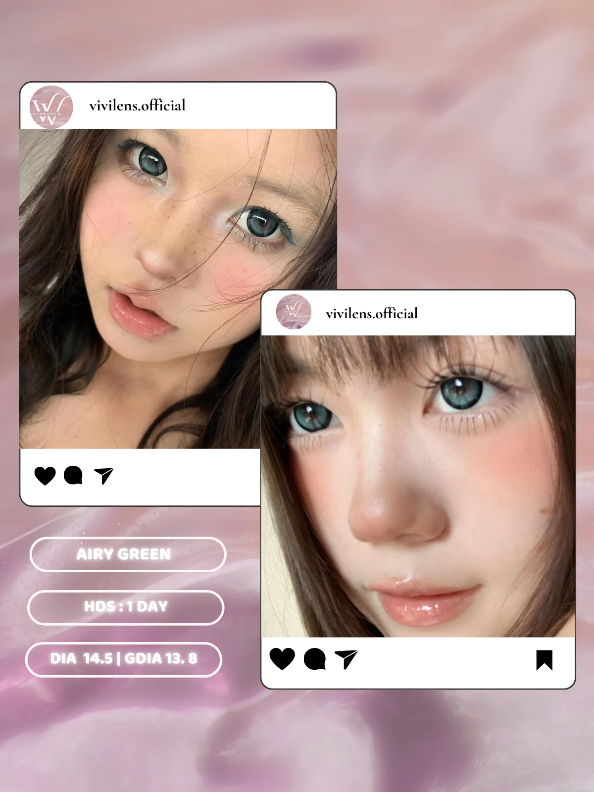 Lens Airy Green (1 Day) màu xanh lá — ảnh sản phẩm VIVILENS
