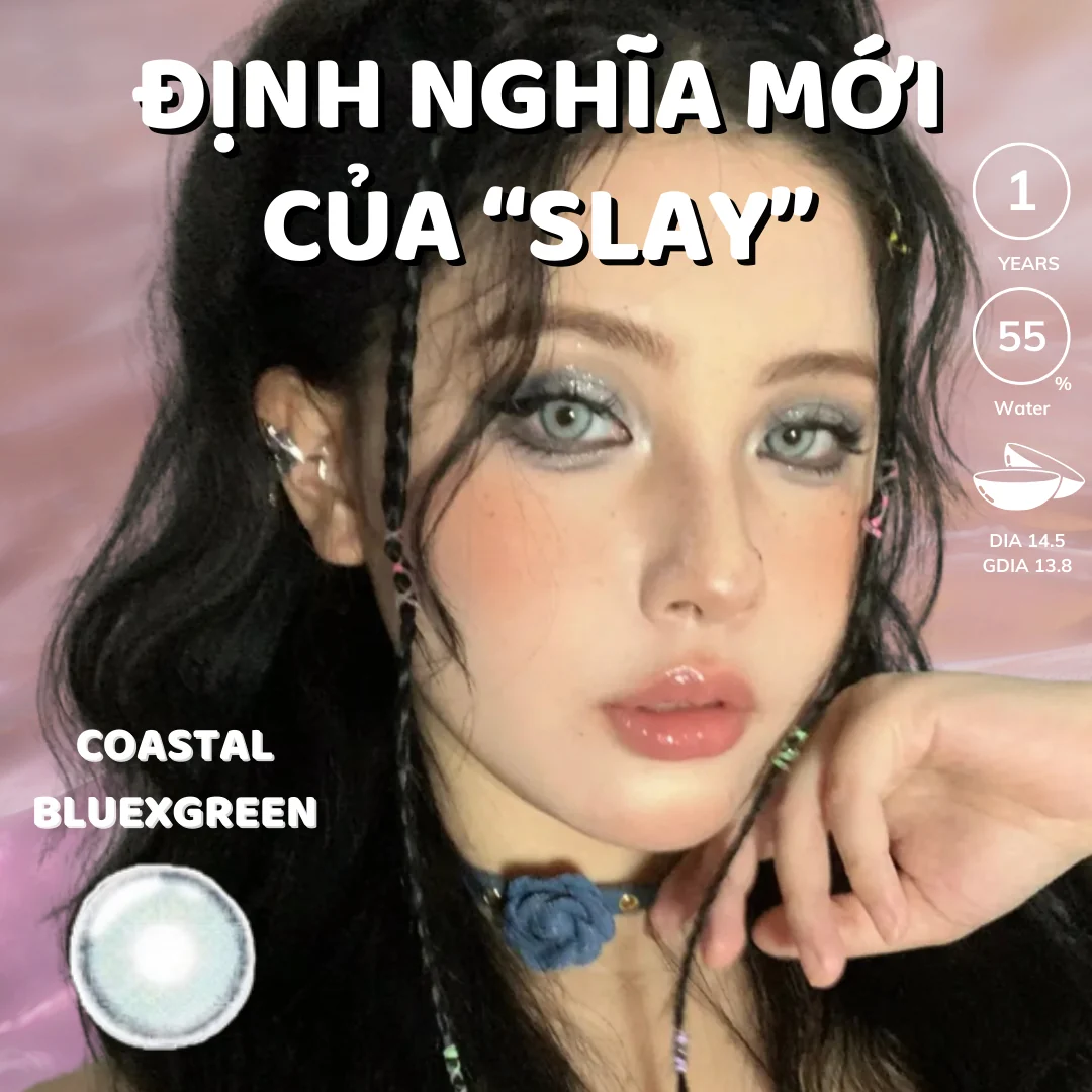 Lens Coastal Bluexgreen màu xanh dương — ảnh sản phẩm VIVILENS