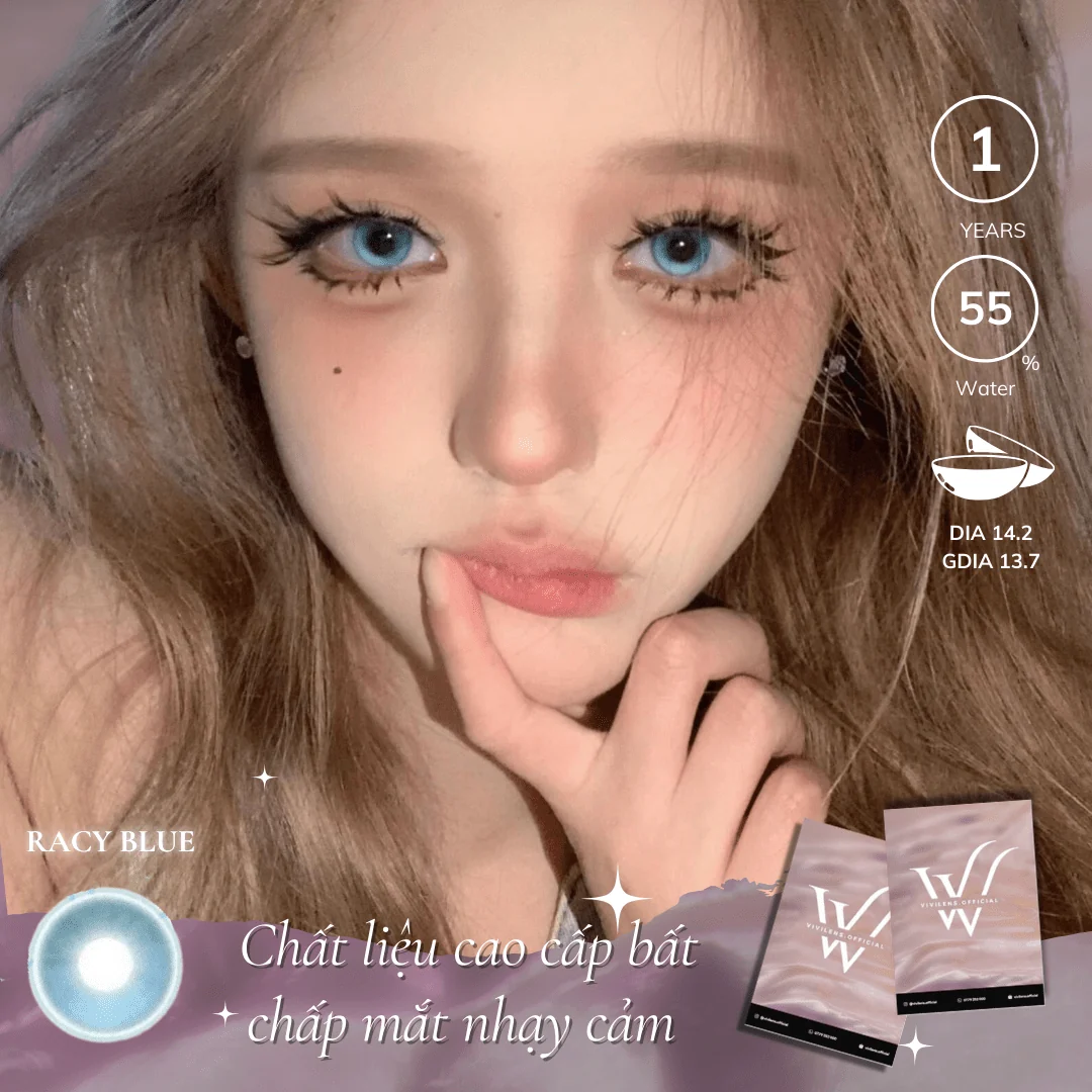 Lens Racy Blue màu xanh dương — ảnh sản phẩm VIVILENS