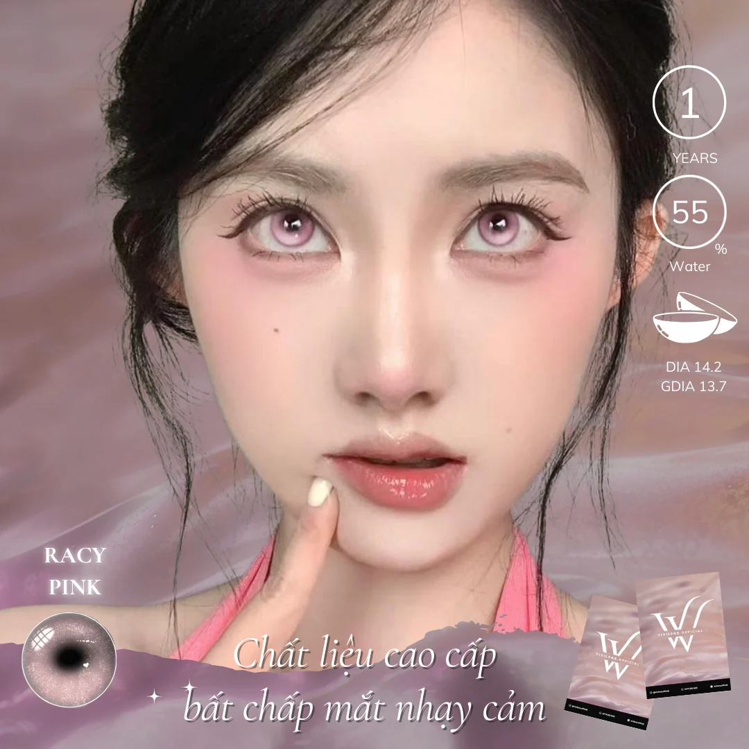 Lens Racy Pink màu hồng — ảnh sản phẩm VIVILENS