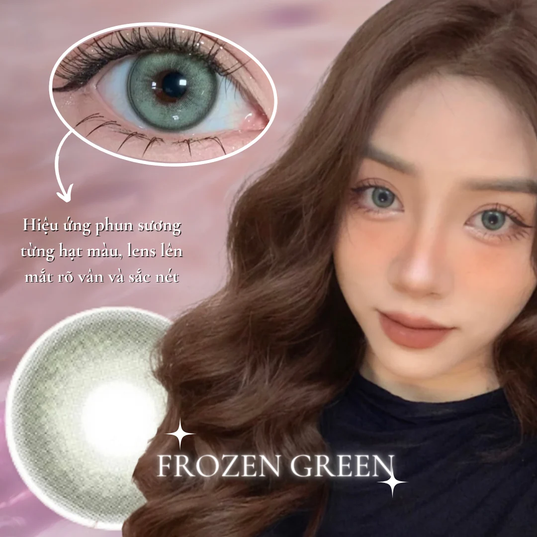 Lens Frozen Green màu xanh lá — ảnh sản phẩm VIVILENS