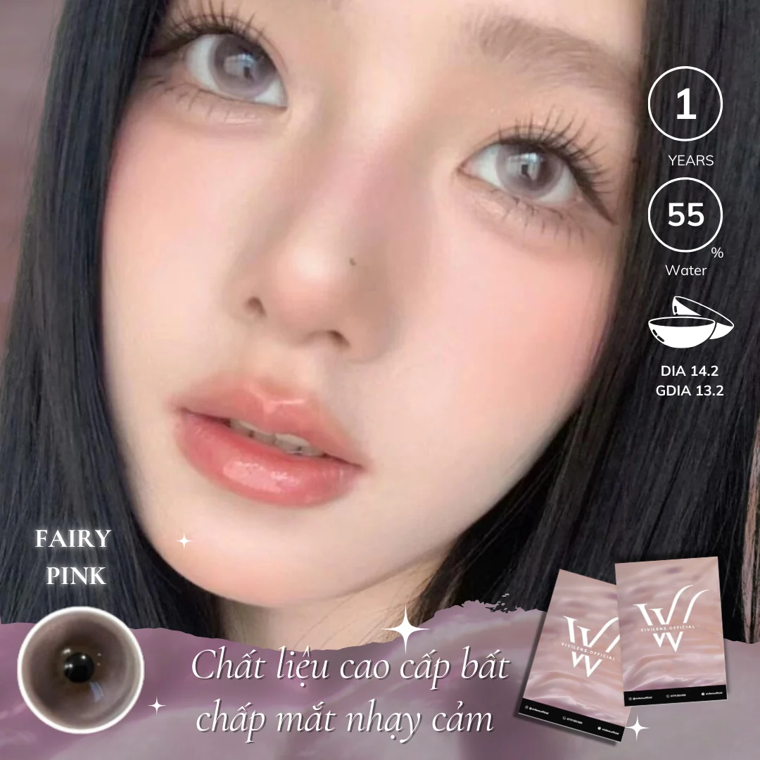 Lens Fairy Pink màu hồng — ảnh sản phẩm VIVILENS