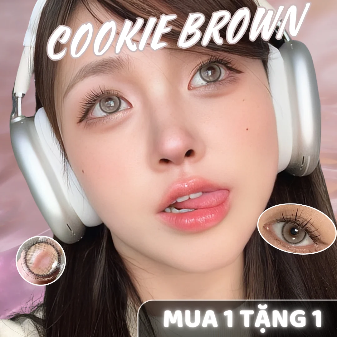 Lens Cookie Brown màu nâu — ảnh sản phẩm VIVILENS