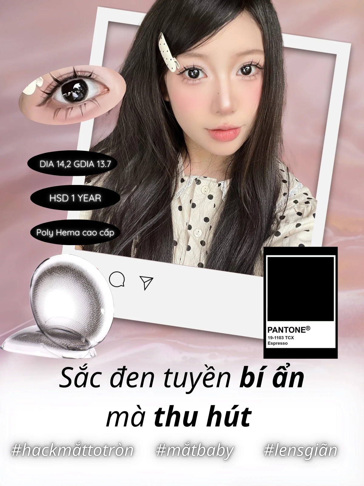 Lens Baby Black màu đen — ảnh sản phẩm VIVILENS