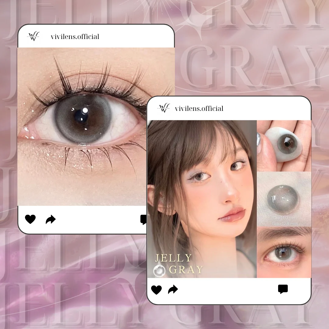 Lens Jelly Gray màu xám — ảnh sản phẩm VIVILENS