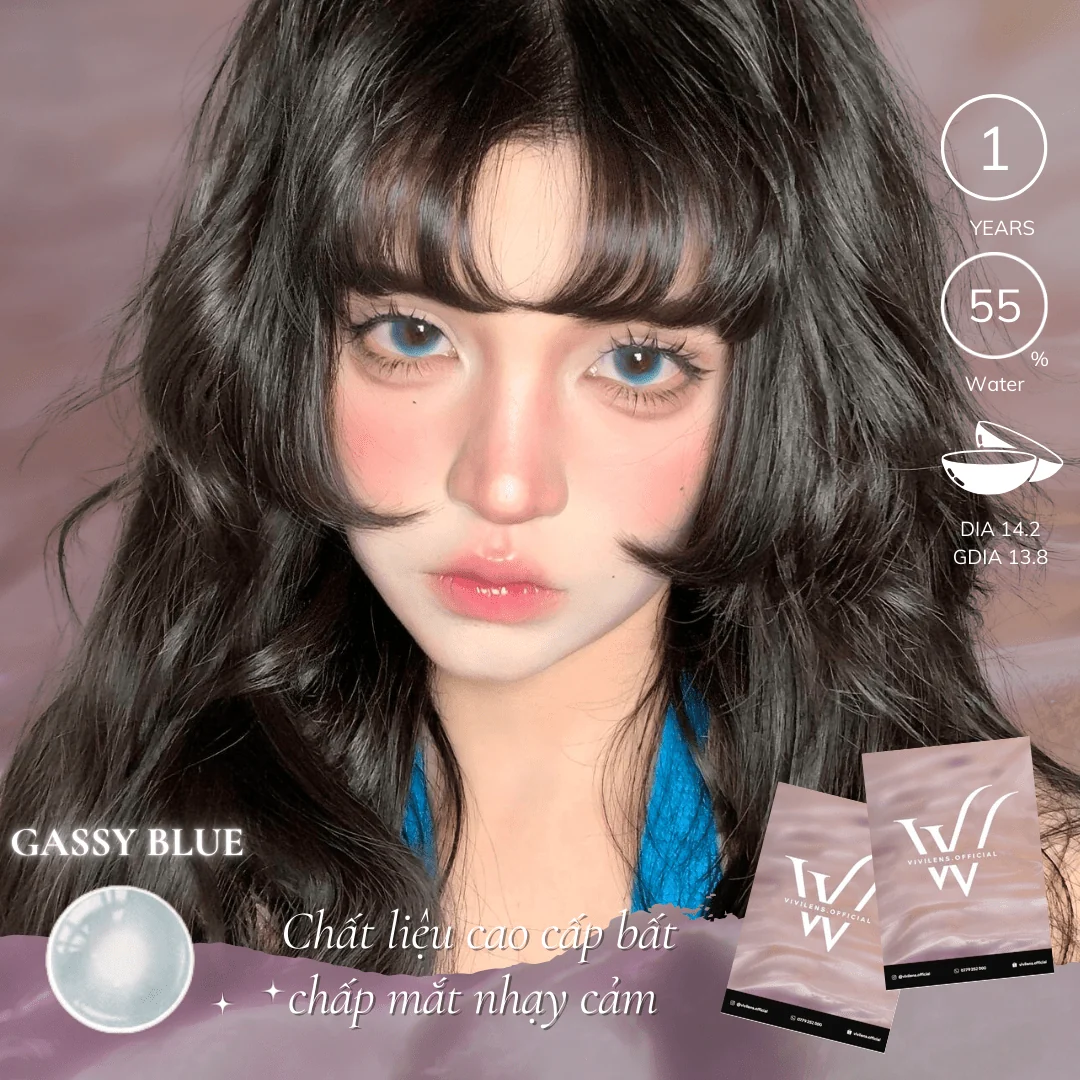 Lens Gassy Blue màu xanh dương — ảnh sản phẩm VIVILENS