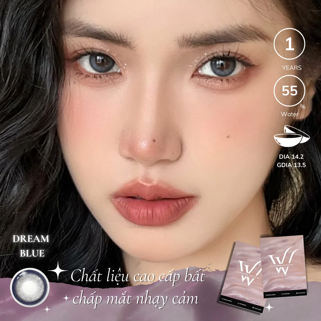 Lens Dream Blue màu xanh dương — ảnh sản phẩm VIVILENS