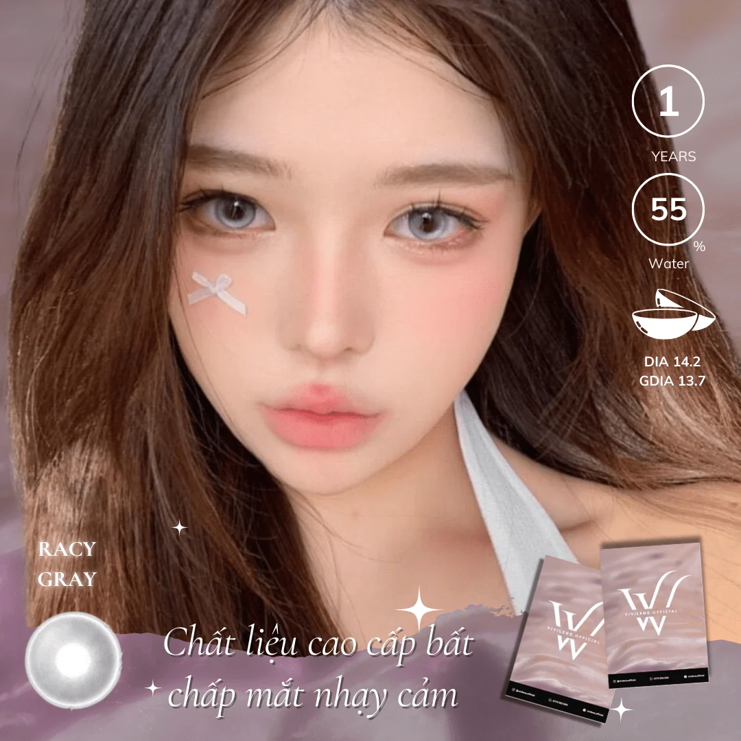 Lens Racy Gray màu xám — ảnh sản phẩm VIVILENS