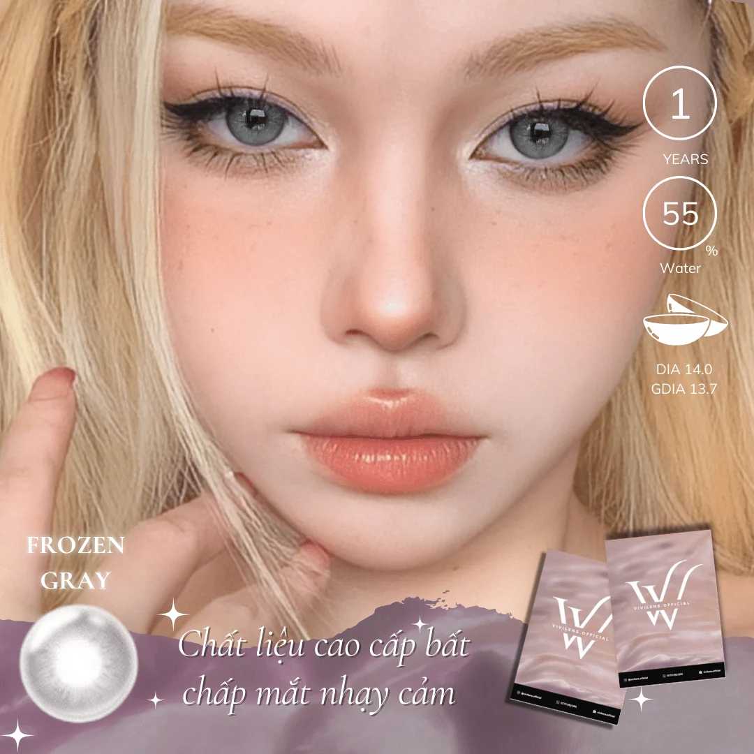 Lens Frozen Gray màu xám — ảnh sản phẩm VIVILENS