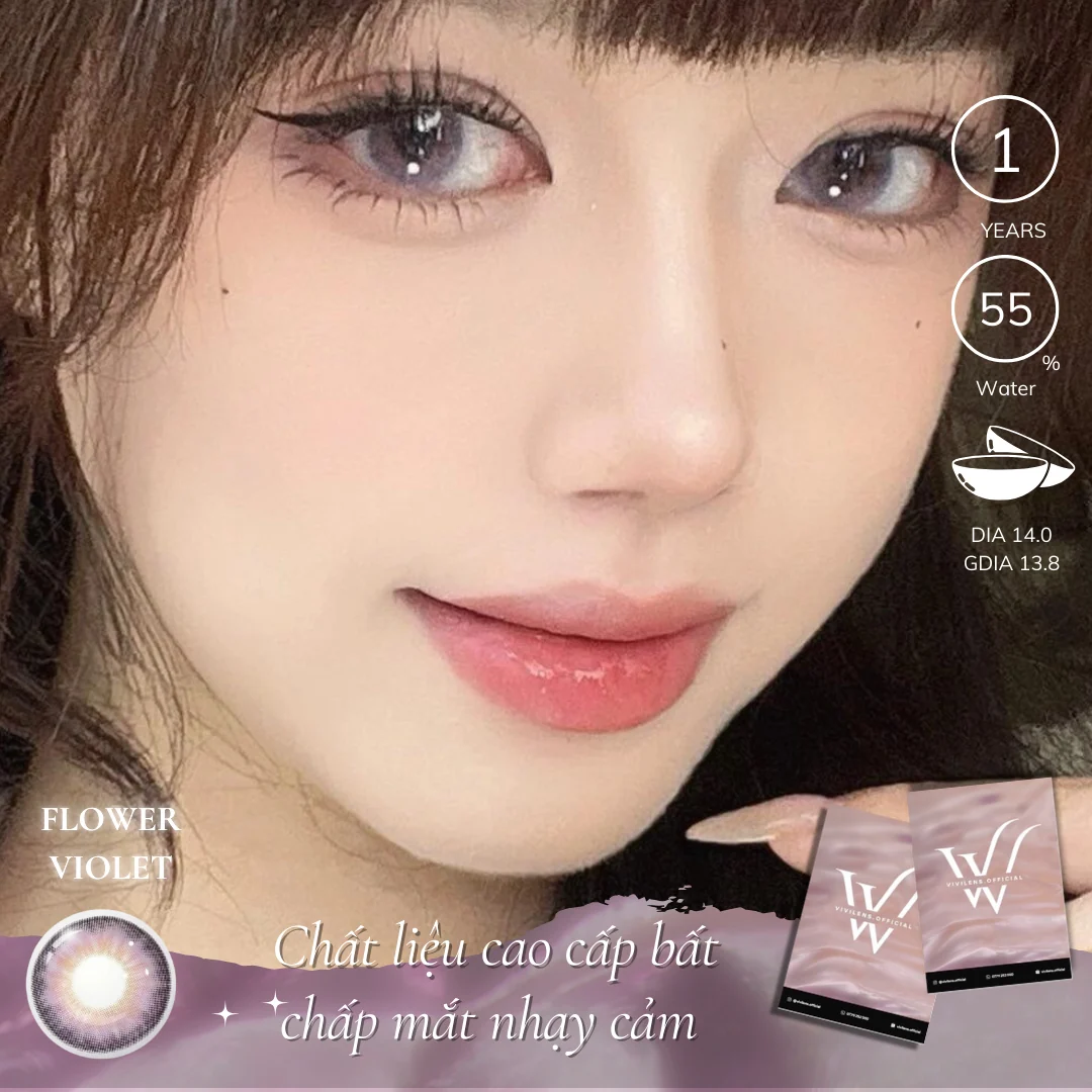 Lens Flower Violet màu tím — ảnh sản phẩm VIVILENS