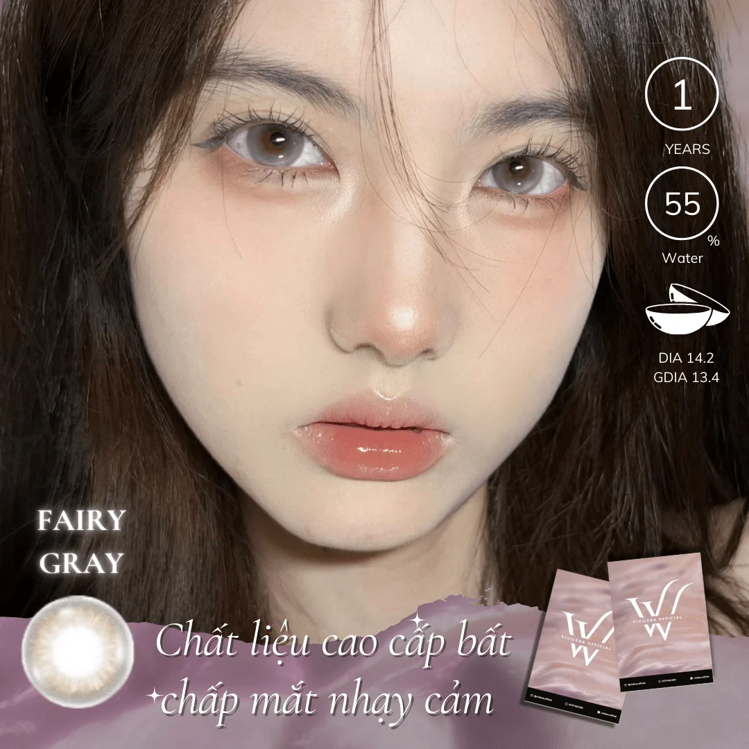 Lens Fairy Gray màu xám — ảnh sản phẩm VIVILENS