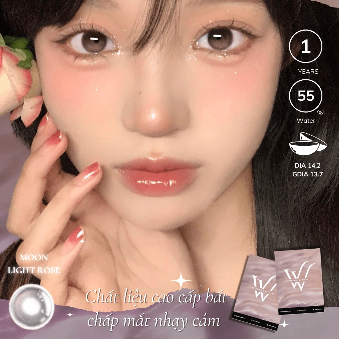 Lens Moon Light Rose màu hồng — ảnh sản phẩm VIVILENS